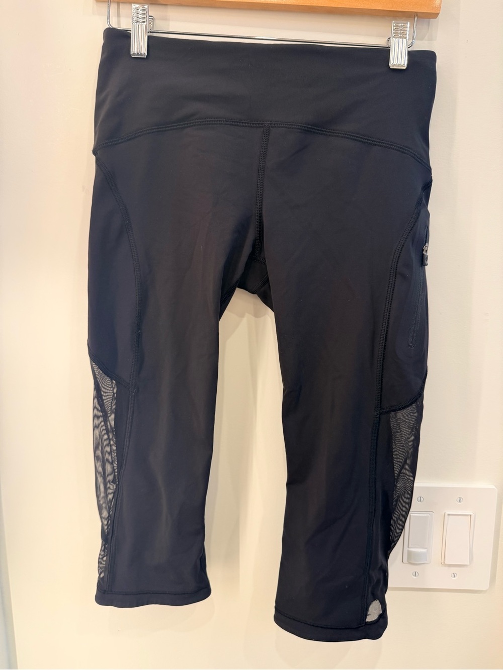 Lululemon Athletic Capri Leggings with Mesh Panels